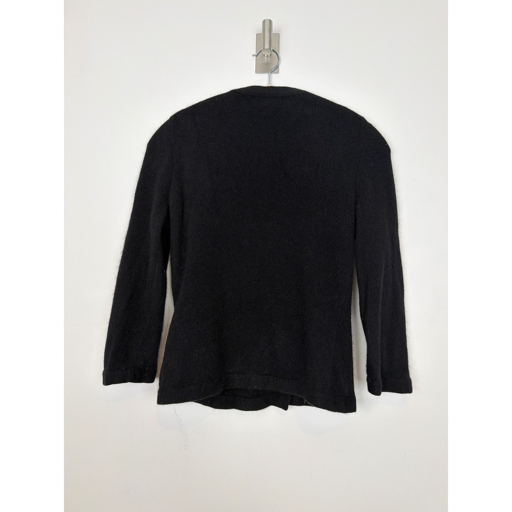 Vintage Y2K Banana Republic Black Wool Angora Cardigan Sz Small Button Sweater